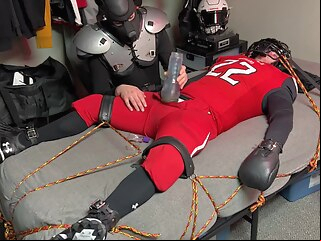 Captured And Bound Football Player toys hd handjob